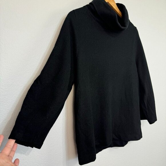 COS Womens Sweater Long Sleeve Turtle Neck Wool Blend Pullover Black Size XS - Picture 3 of 9
